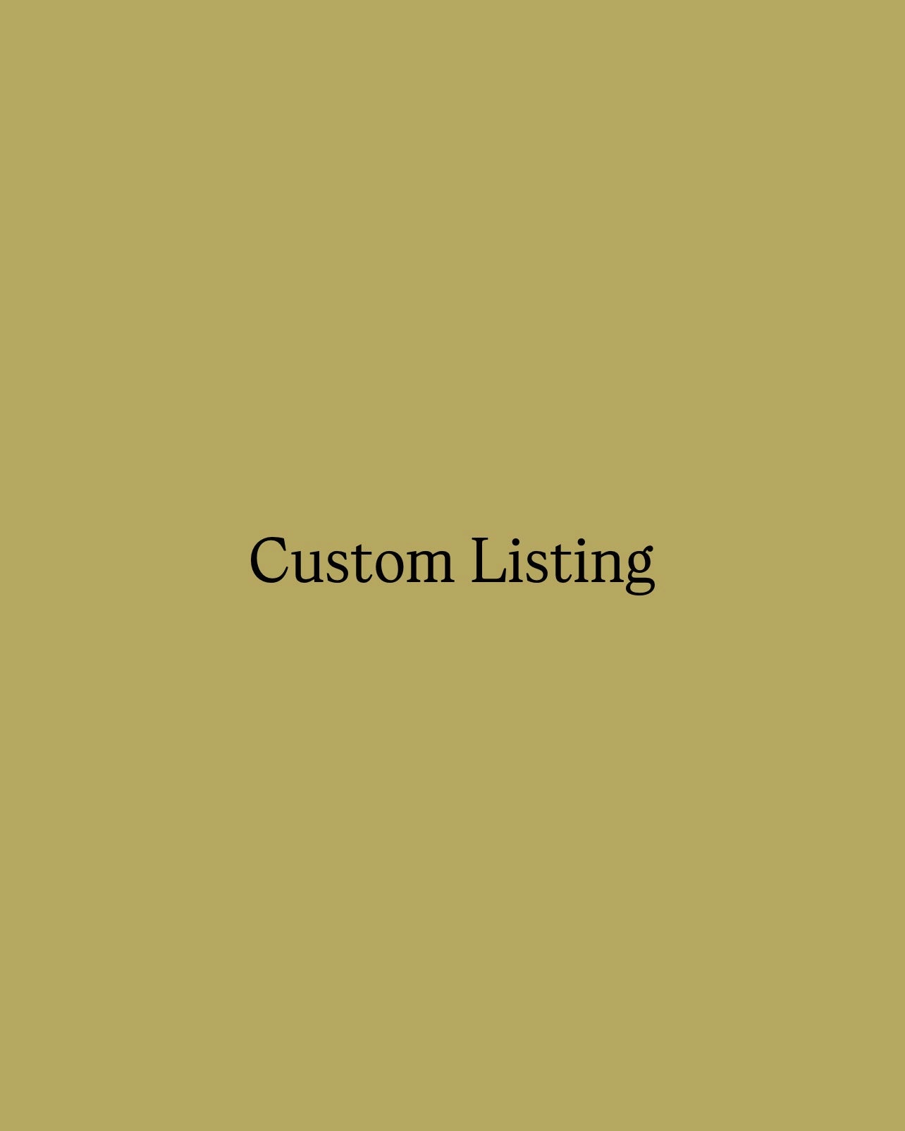 Custom Dress