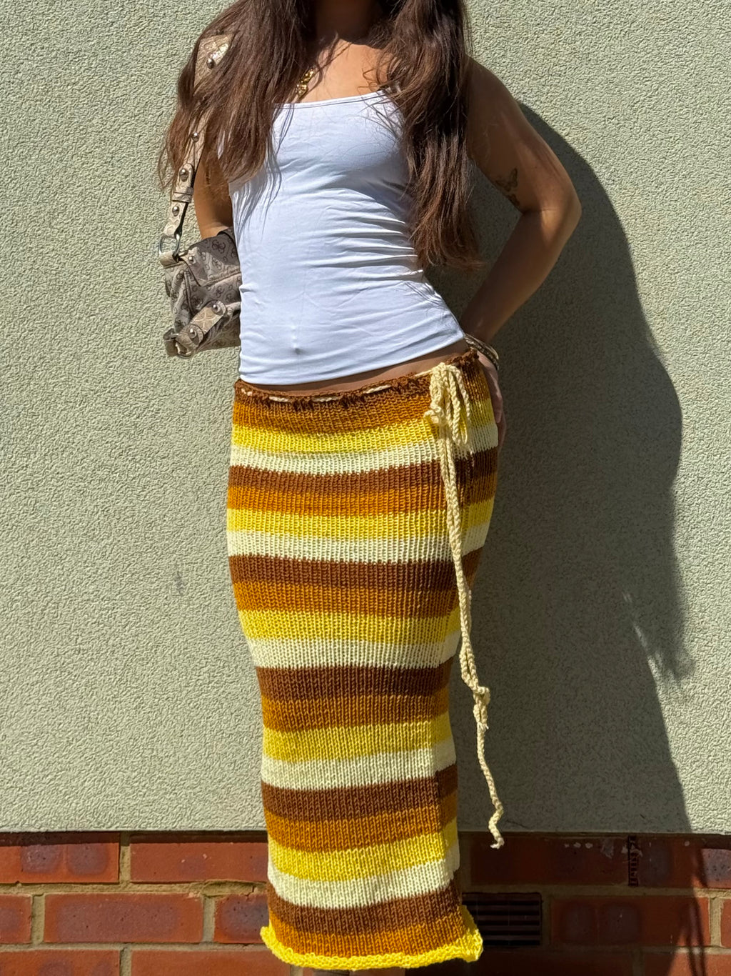Lemon Stripe Skirt