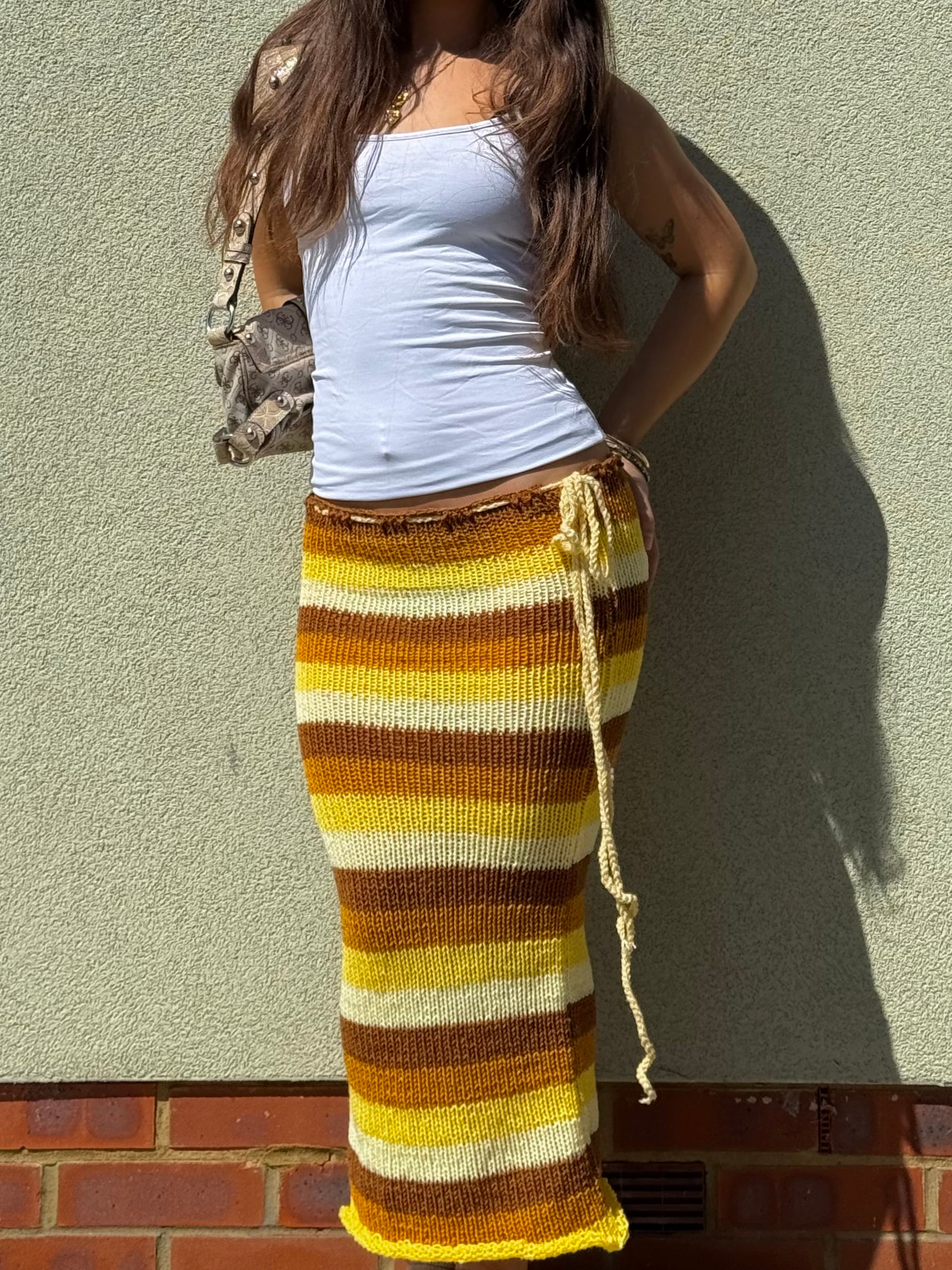 Lemon Stripe Skirt