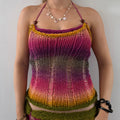 Double Knit Beaded Top in Hibiscus