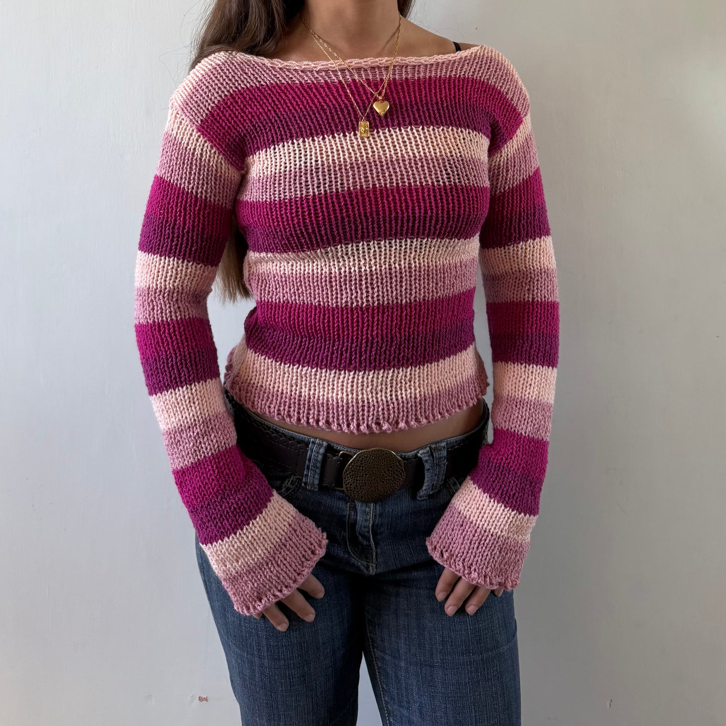 ‘Raspberry’ Knit Jumper