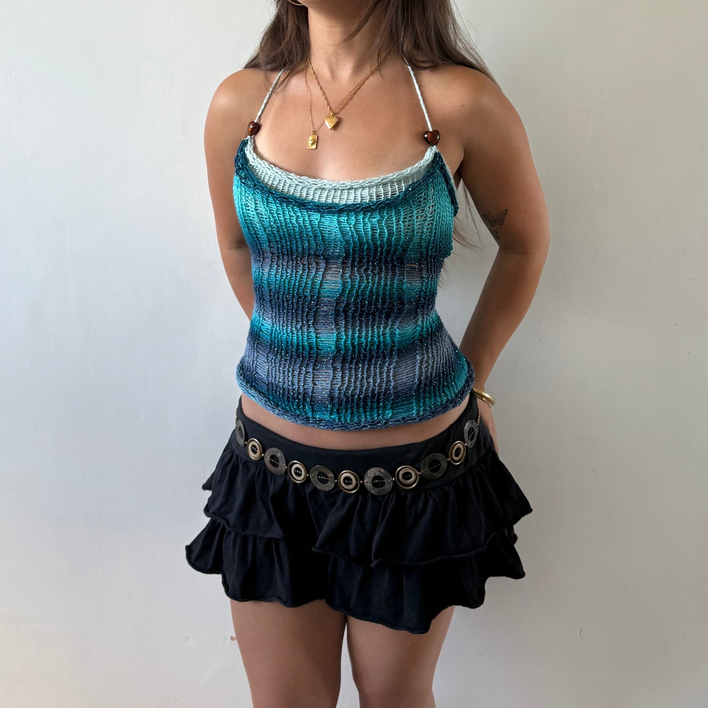 ‘Ocean’ Sparkle Top