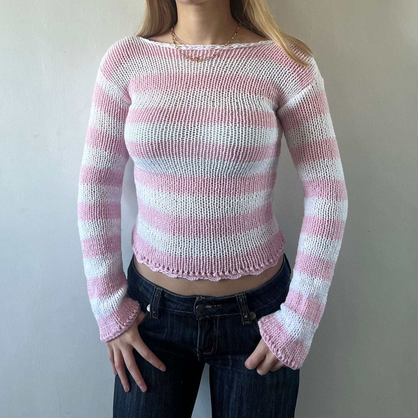 Pink Stripe Jumper