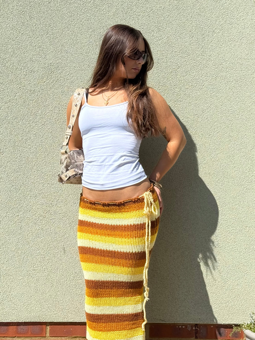 Lemon Stripe Skirt