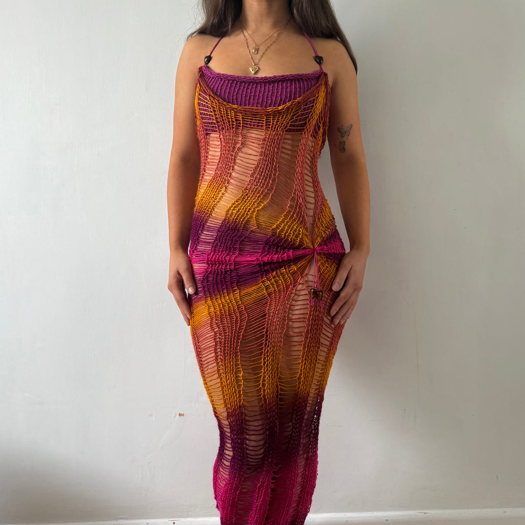 Beaded Sunset Maxi Dress