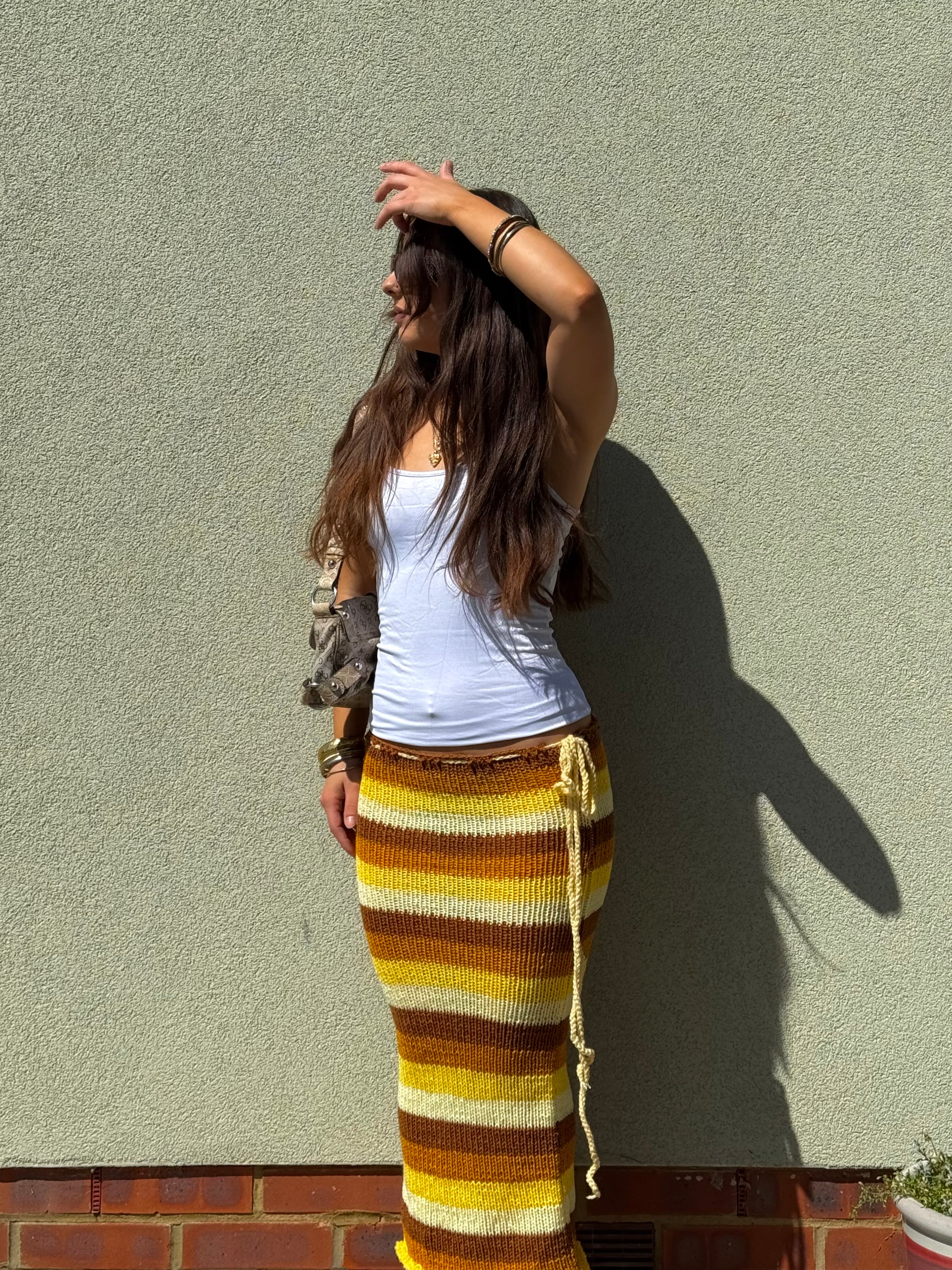 Lemon Stripe Skirt