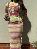 Sorbet Stripe Skirt
