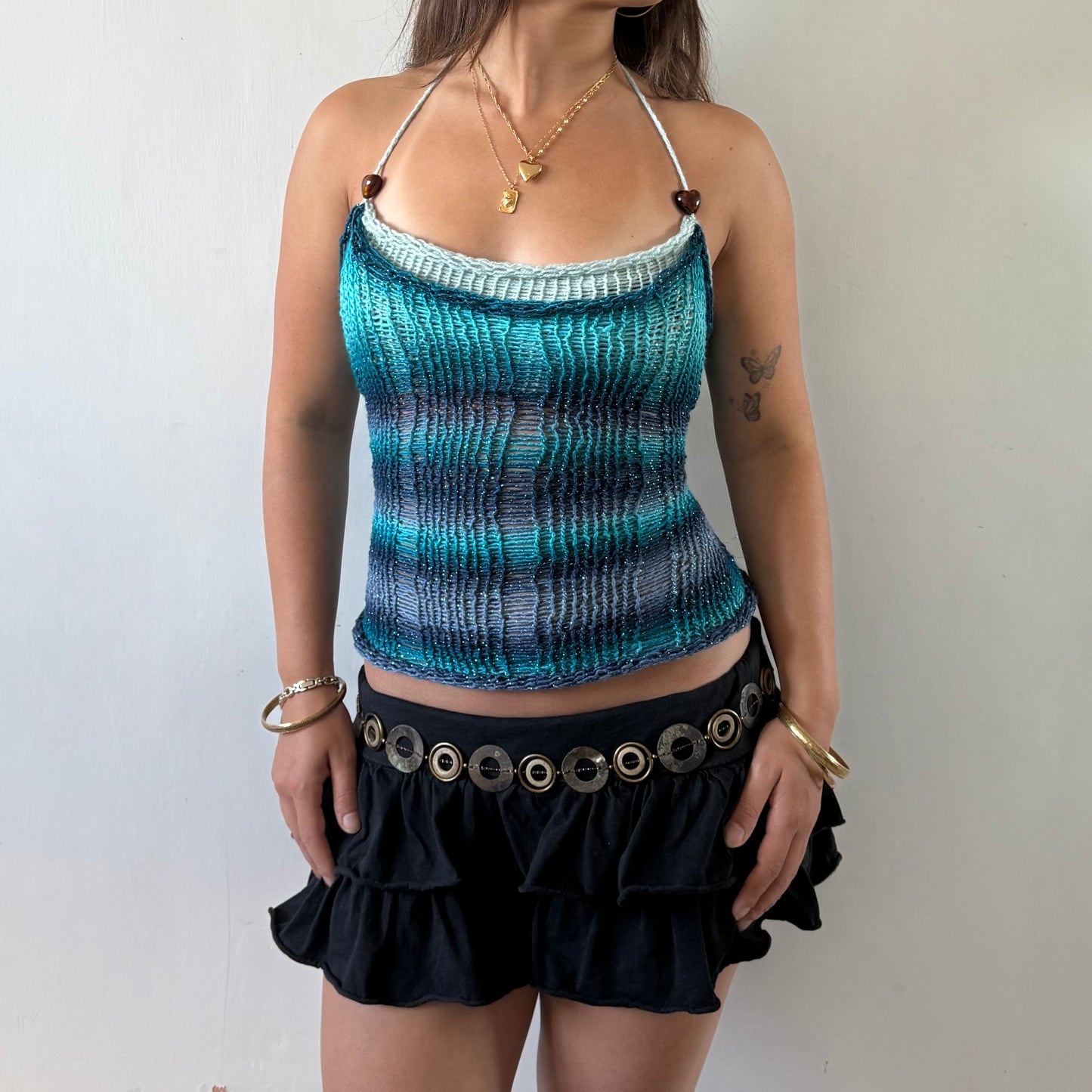 ‘Ocean’ Sparkle Top