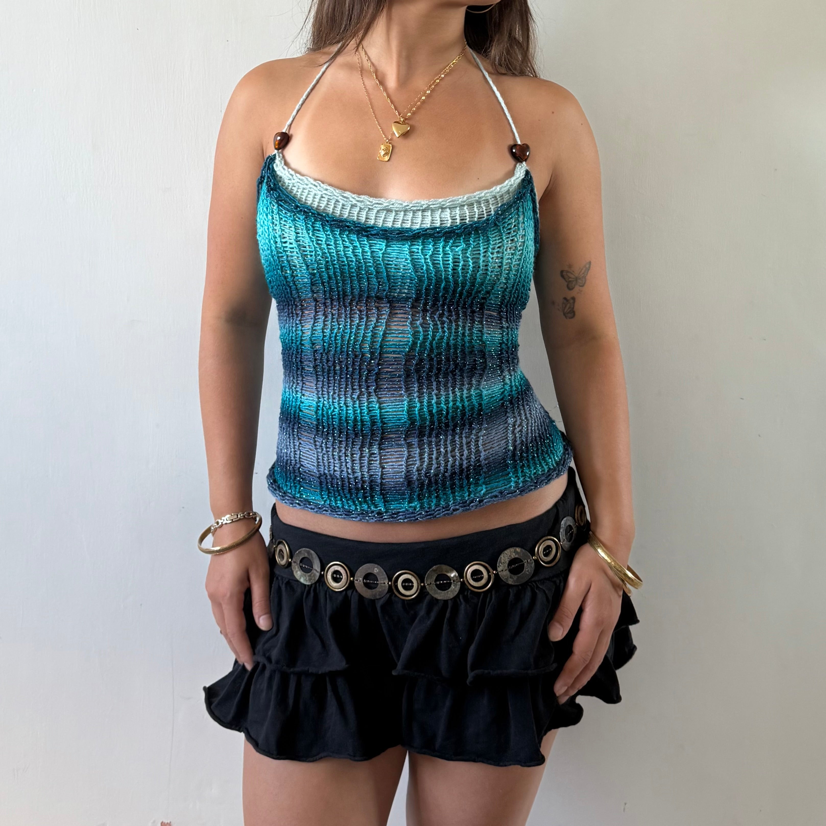 ‘Ocean’ Sparkle Top