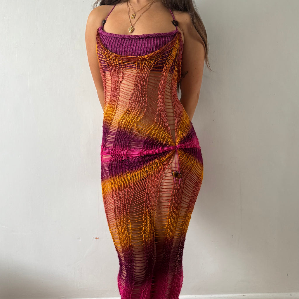 Beaded Sunset Maxi Dress