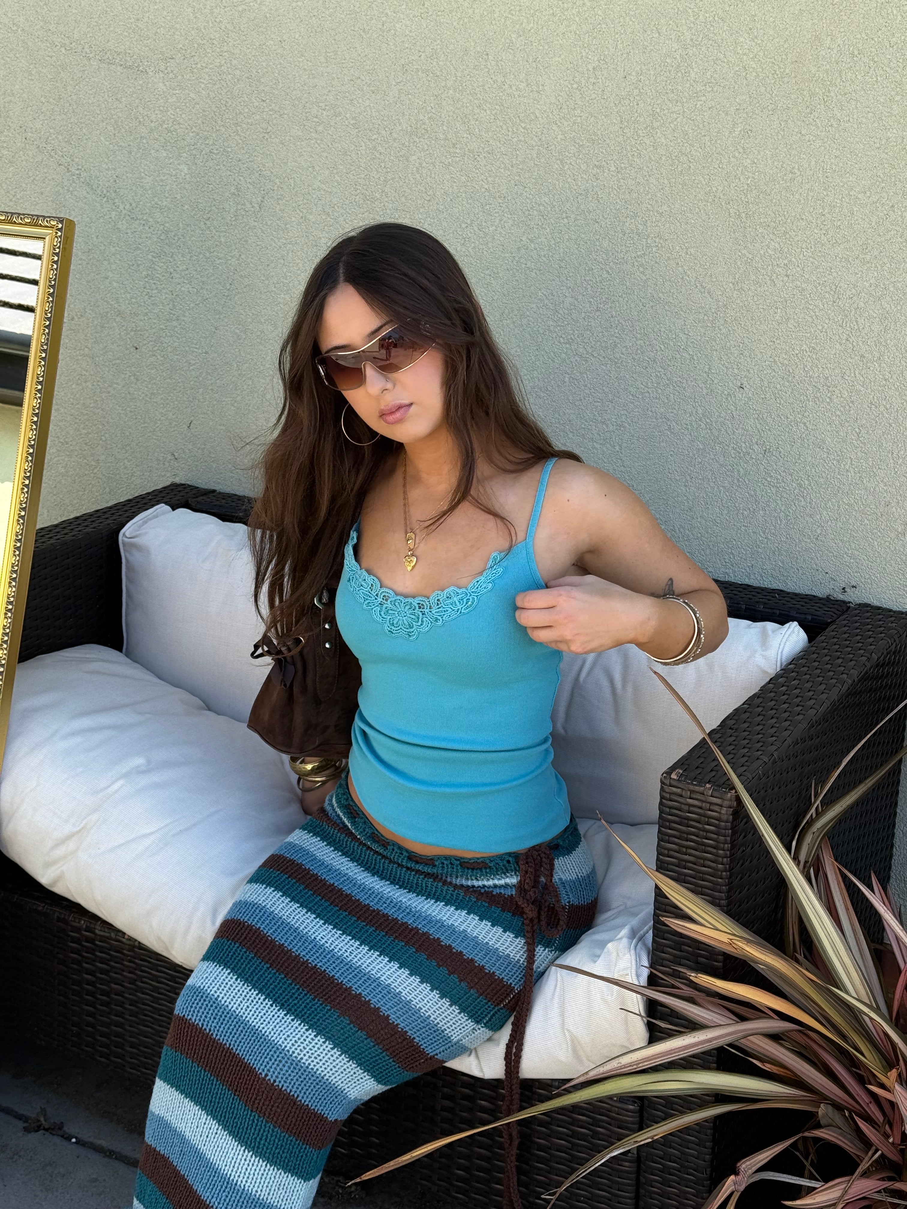 Ocean Stripe Skirt