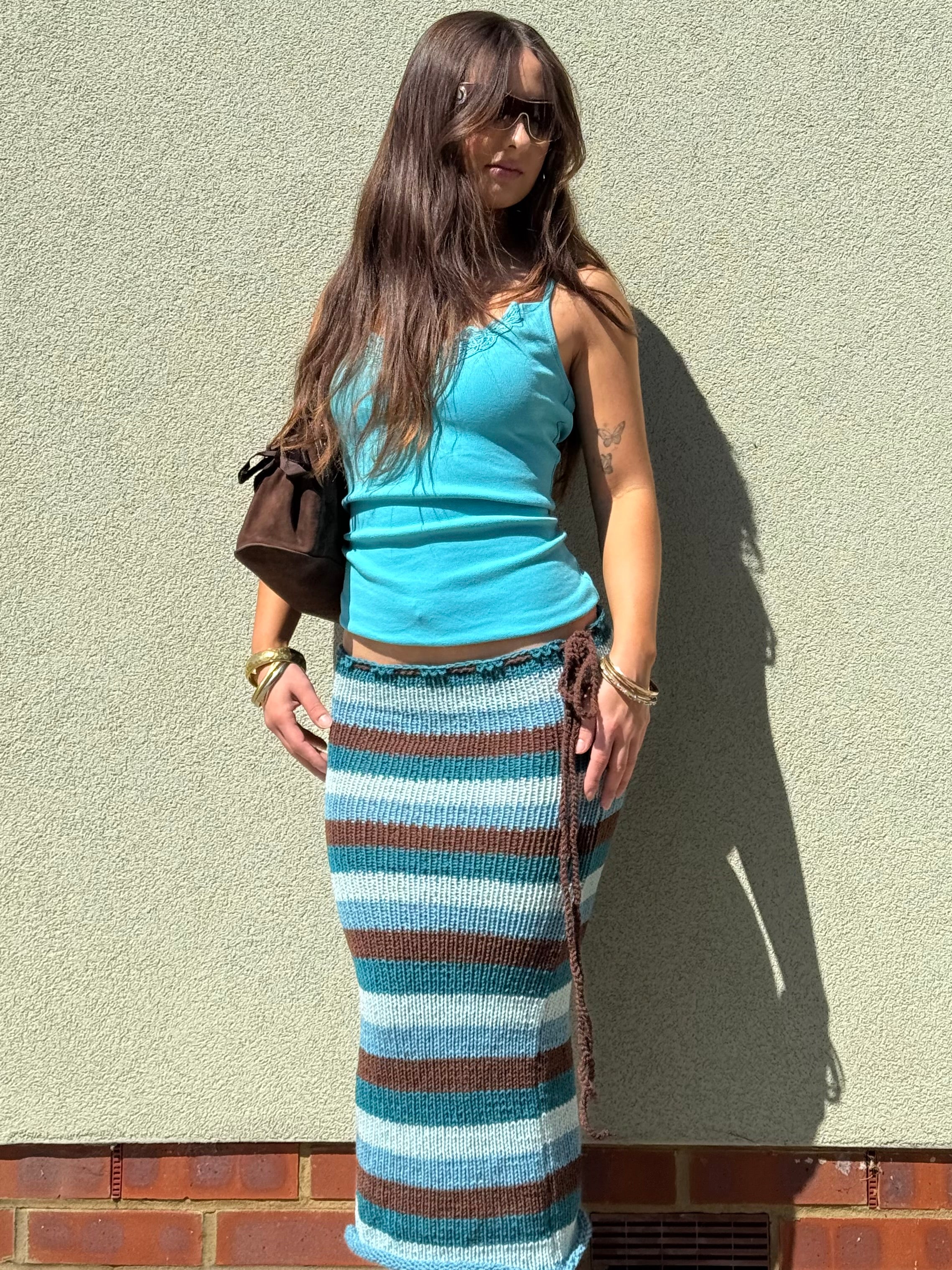 Ocean Stripe Skirt